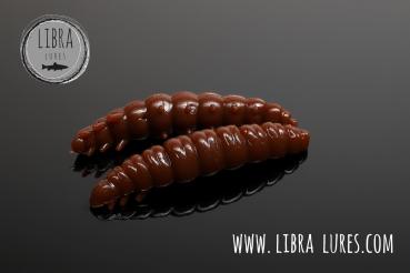 Libra Lures, Larva- Multi Cheese 125, 5x25mm,038 Brown